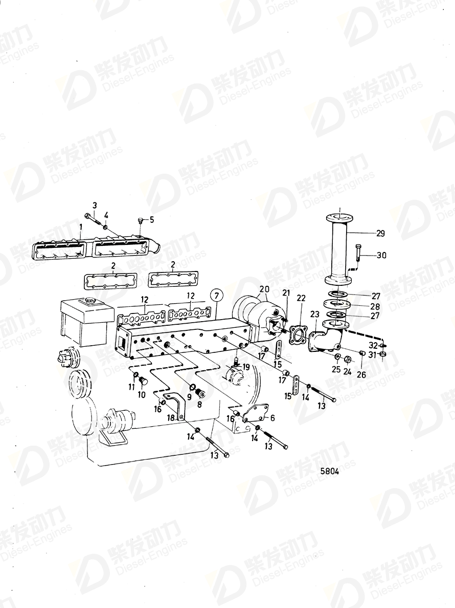 volvo penta Gasket 424631 Drawing volvo penta Gasket 424631 Drawing